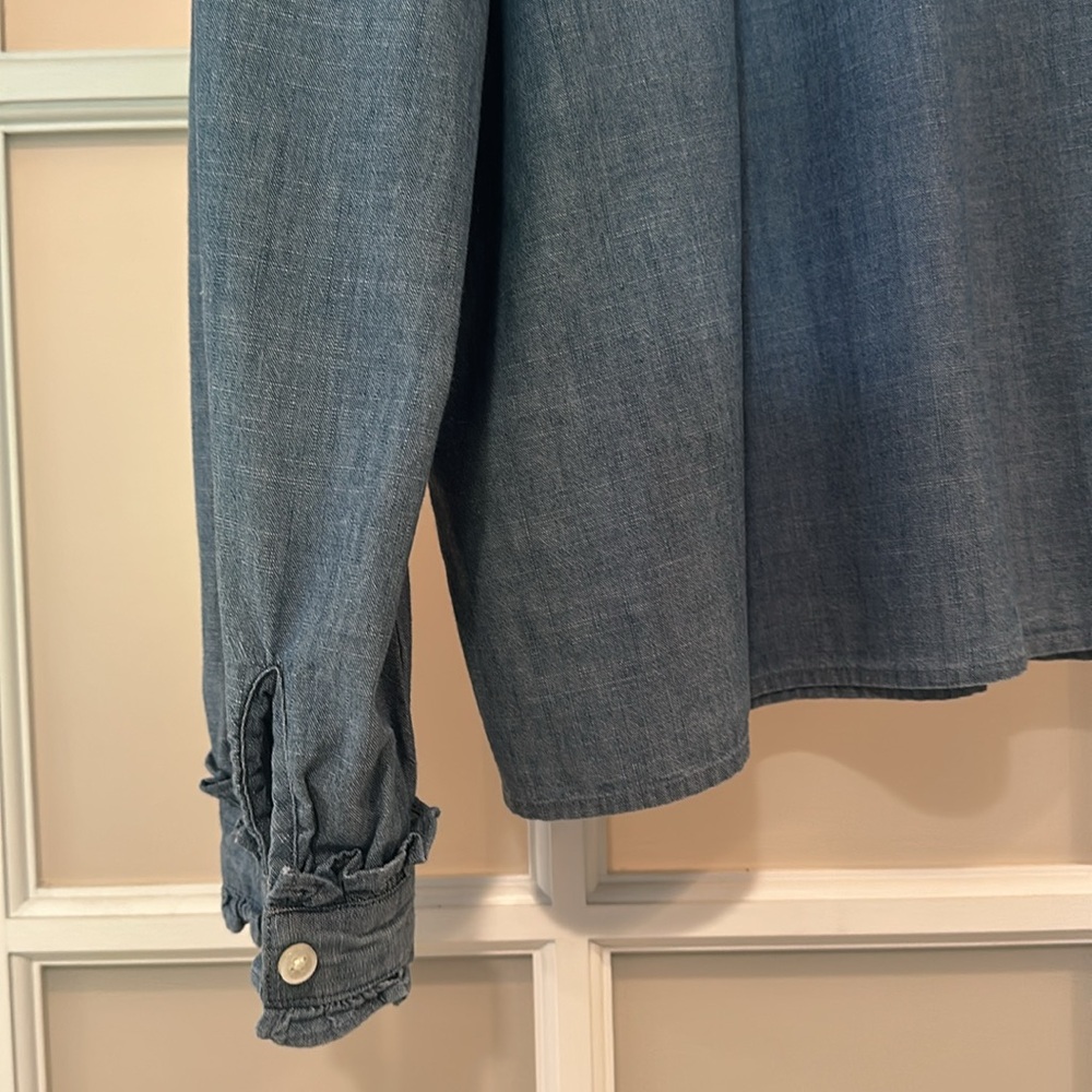 J.Crew Ruffle Top XL - Picture 7 of 7